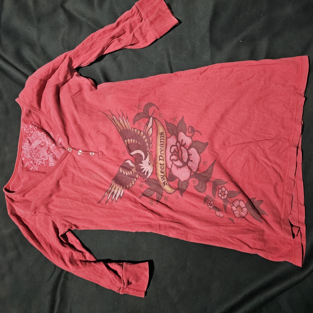L.O.L. Vintage Red Graphic Top